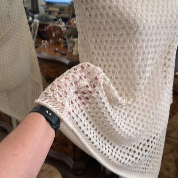 Chicos Elegant White Knit Sweater - Picture 9 of 11